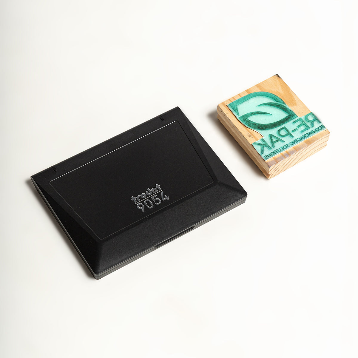 Custom Rubber Stamps + Ink Pad & Black Ink