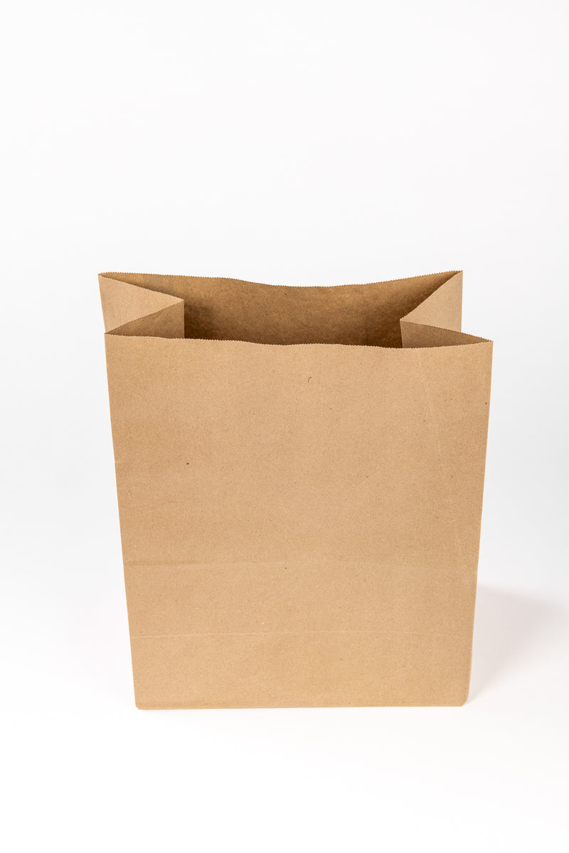 Medium kraft bag - 280mm(w) x 350mm(h) x 155(gusset) - 100/pack