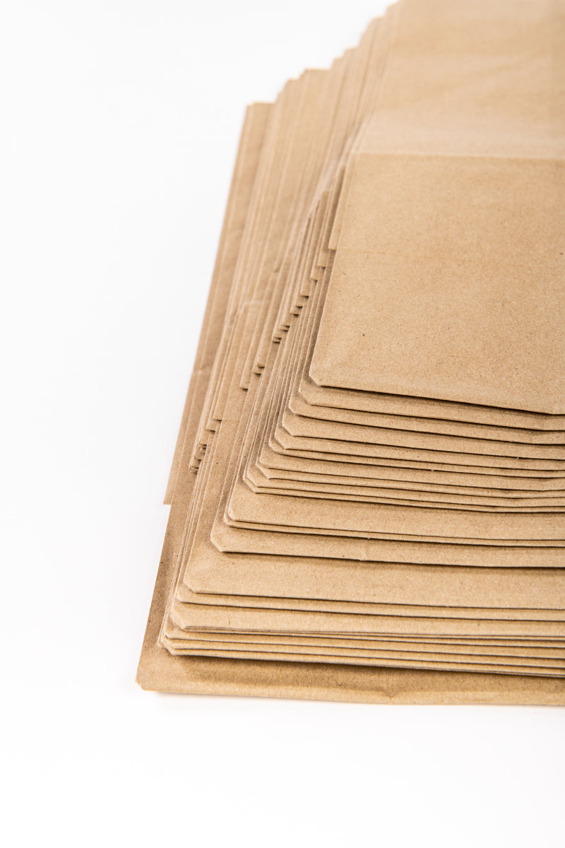 Medium kraft bag - 280mm(w) x 350mm(h) x 155(gusset) - 100/pack