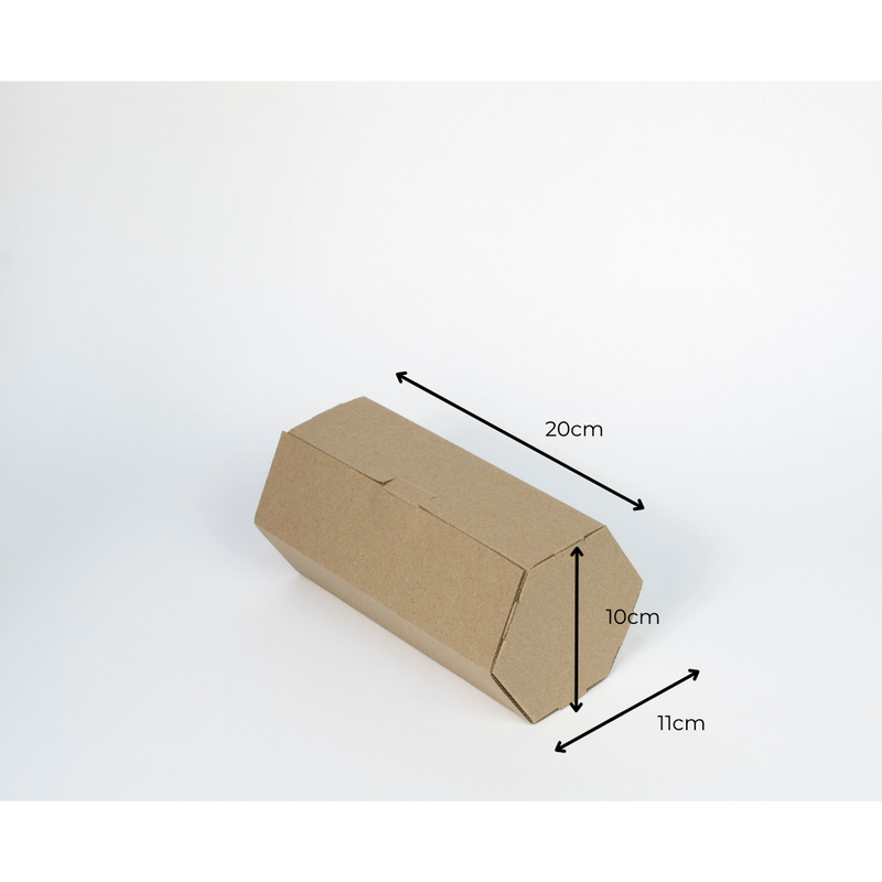 Hexagon Roller Box - Kraft (pack of 25)