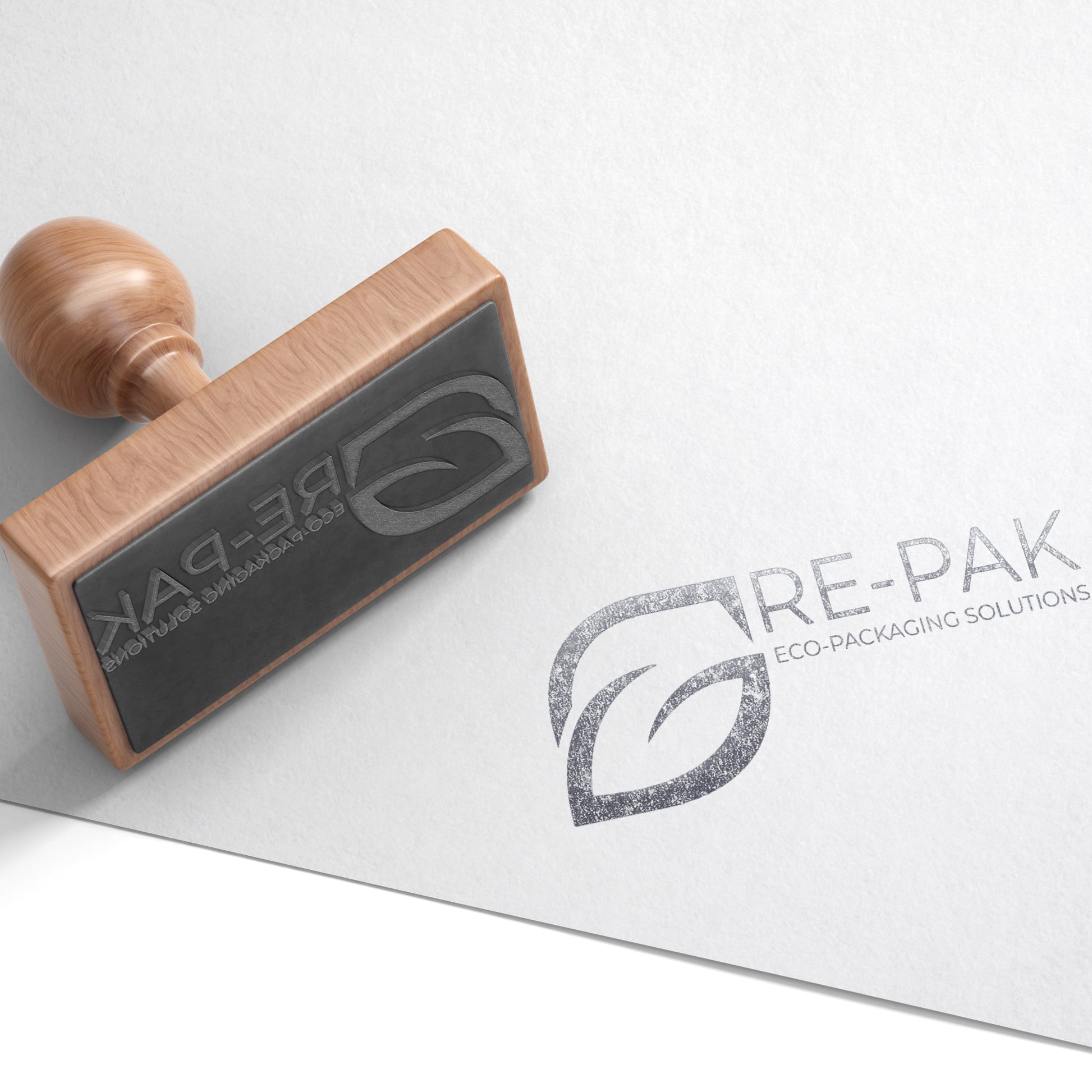 Custom Rubber Stamps + Ink Pad & Black Ink